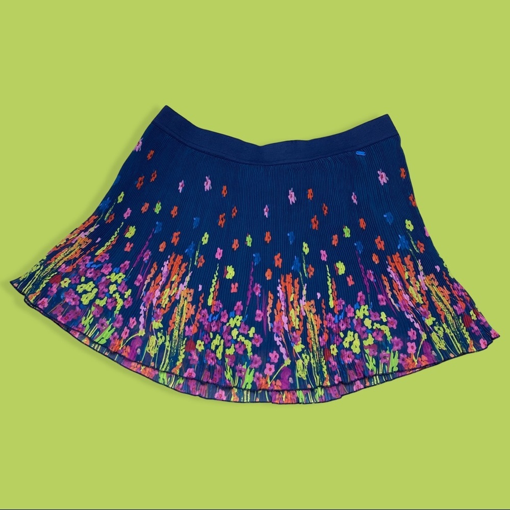 Floral Ribbed Skirt